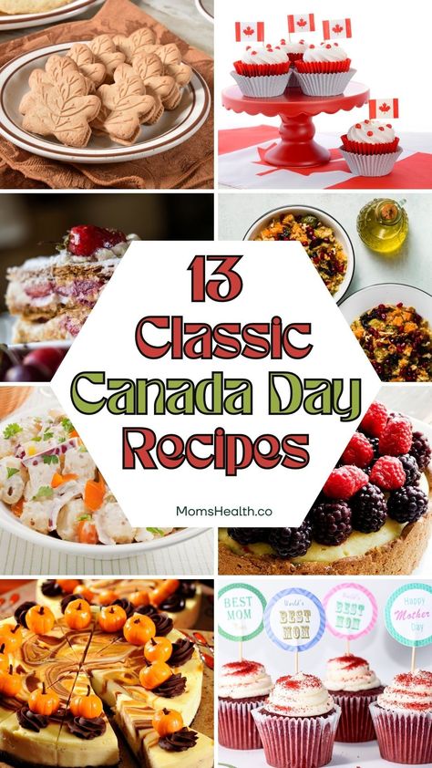 Happy Canada day! I have here a roundup of the most delicious, classic Canada Day recipes you can whip up in no time! Canada Day Food Appetizers, Canada Day Food Bbq, Canada Day Party Food, Canada Day Bbq Party Ideas, Canada Day Recipes, Canada Day Desserts, Canada Day Food, Homemade White Cakes, Canadian Recipes