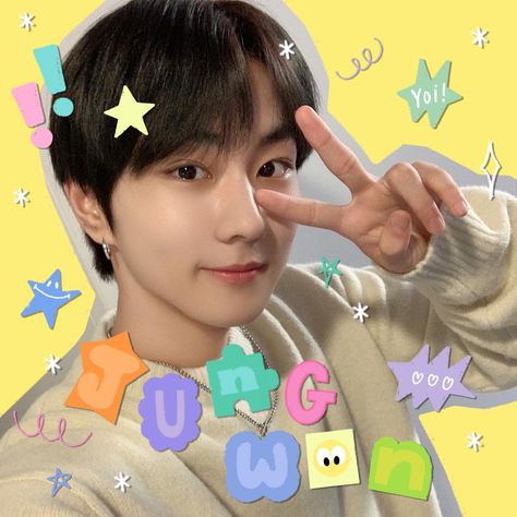 #jungwon @meowonyz on insta Jungwon Sticker, Jungwon Edit, Yang Jungwon, Self Concept, Kpop Guys, Cutie Patootie, Quick Saves