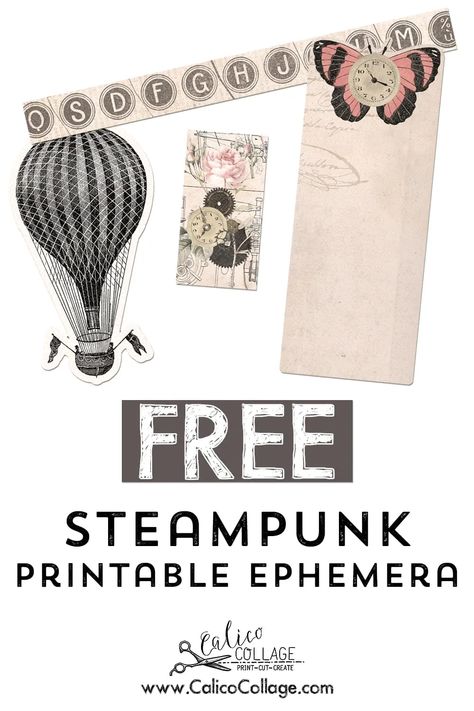 Steampunk Ephemera, Steampunk Junk Journal, Diy Craft For Kids, Steampunk Printables, Craft Ideas For Beginners, Bee Tags, Mason Jar Tags, Jar Tags, Printable Junk Journal