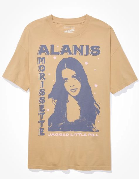 AE Oversized Alanis Morisette Graphic Tee Jagged Little Pill, Concert Top, Do Better, Graphic Tops, Mens Outfitters, Cotton Shorts, American Eagle Outfitters, Graphic Tee, American Eagle