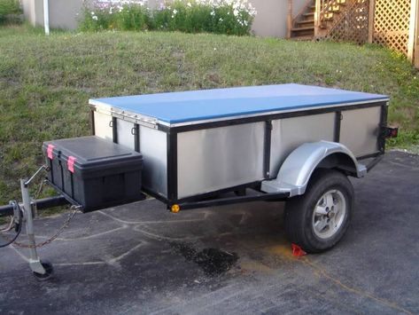 Another camping gear/utility/off-road trailer | Expedition Portal Off Road Utility Trailer, Jeep Wrangler Trailer, Utility Trailer Accessories, Camping Gear Trailer, Homemade Trailer, Jeep Trailer, Kayak Trailer, Wood Shed Plans, Trailer Plans