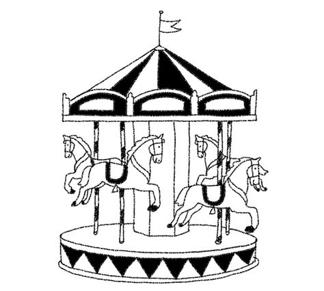 San Francisco Carousel Carousel Drawing, Carousel Tattoo, Carousel Template, Pier 39, Lombard Street, Home City, The Golden Gate Bridge, Drawing Videos, Illustration Character Design