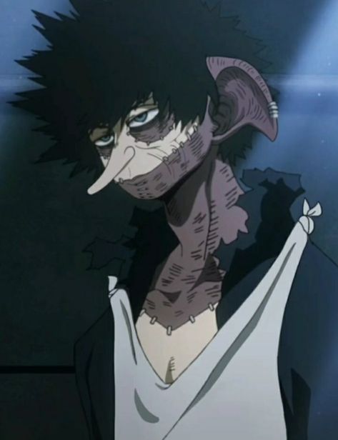 Cursed Dabi Images, Dabi Piercings, Mha Cursed Pictures, My Hero Academia Cursed, Dabi Side Profile, Bald Deku, Ugly Anime Characters, Mha Side Profile, Afo Mha