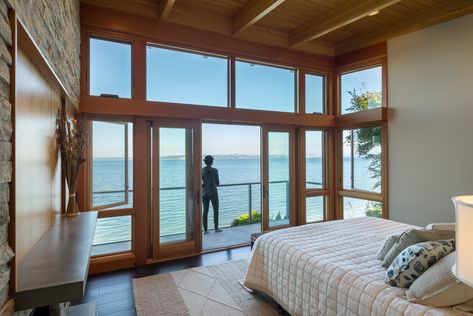 Bainbridge Island Architectural Design | Home Designers Near Me Waterfront Beach House, Pacific Northwest Beach House, Pacific Coastal Interior Design, Northwest Beach House, Northwest Pacific, Praa Sands, Pacific Northwest Style, Northwest Style, Gig Harbor