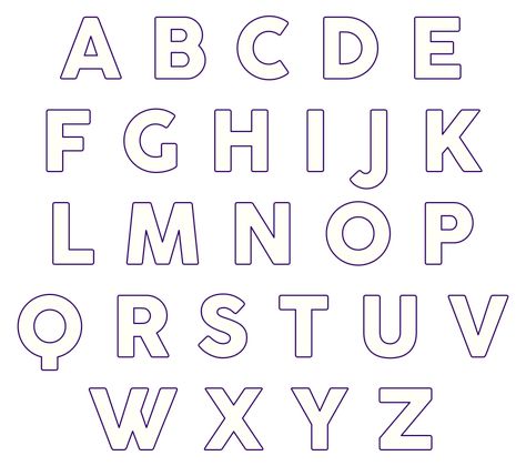 How To Draw Block Letters Step By Step, Block Letters Font Alphabet Templates, Block Letters Font Alphabet, Printable Block Letters, Free Printable Alphabet Templates, Abc Templates, Block Letter Alphabet, Block Letter Fonts, Toy Painting