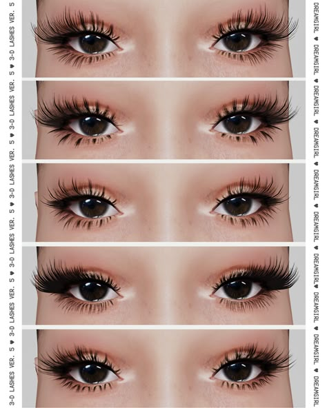 3 D L a s h e s V e r. 5 | dreamgirl on Patreon Sims 4 Septum Piercing, Sims 4 Cc Eyes, Sims 4 Tsr, The Sims 4 Skin, Makeup Cc, Sims Packs, The Sims 4 Pc, Pelo Sims, The Sims 4 Packs