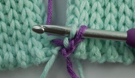 The Pulled Stitch Blog: How to Join Slip-stitch Crochet Ribbing Slip Stitch Ribbing, Joining Crochet, Crochet Ribbing, Crochet Slip Stitch, Slip Stitch Crochet, Mattress Stitch, Mini Slip, Pull Through, Chain Stitch