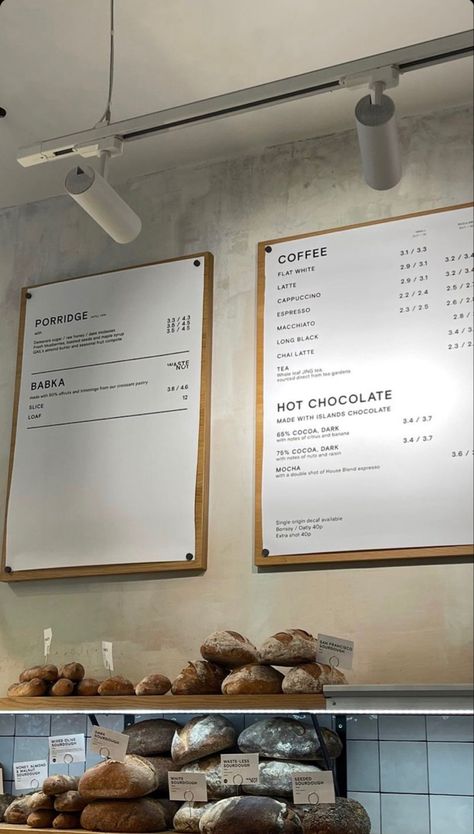 Cafe Menu Interior, Hygge Cafe Interior, Coffee Shop Counter Layout Plan, Restaurant Wall Menu Ideas, Wall Menu Design Coffee Shop, Cafe Menu Boards Design, Cafe Menu Board Ideas, City Coffee Shop Aesthetic, Cafe Wall Menu Design