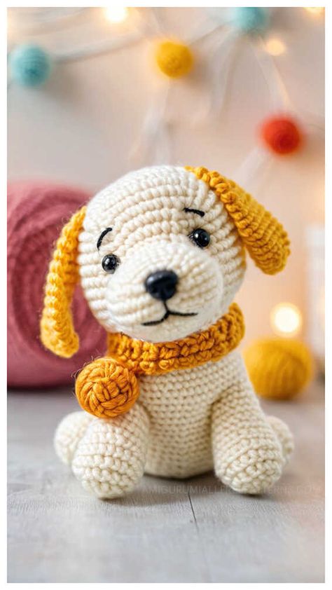 Amigurumi Crochet Cute Dog Free Pattern Puppy Dog Crochet Pattern Free, No Sew Dog Crochet Pattern, Crochet Dog Plushie Free Pattern, Crochet Puppy Dog Amigurumi Free Pattern, Cuddle Me Puppy Crochet Pattern, Amigurumi Dog, Crochet Cute, Cute Alien, Dry Pastel