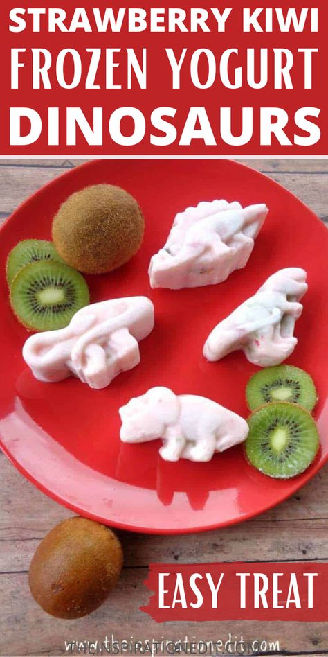 This Strawberry Kiwi Frozen Yogurt Dinosaur Snack is the best summertime snack you can prepare for your kids. It takes less time to prepare and guaranteed healthy. Surely the kids will love them! #kidssnack #dinosaur #funfood #yogurt #dessert #kiwifruit #funfood #kidsfood #edibleart #foodart #Dinosaur #kiwifruit #healthykids #snacks #yogurt #familyfood #cutefood #cuteness Afternoon Snacks For Kids, Alligator Craft, Fruits Yogurt, Dinosaur Snacks, Summertime Snacks, Frozen Yogurt Recipes, Healthy Toddler Snacks, Healthy Afternoon Snacks, Yogurt Recipe