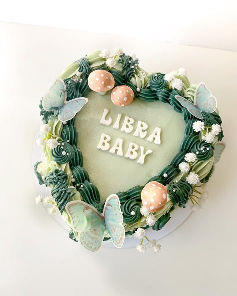 Heart Cake Libra Szn, Heart Shaped Fairy Cake, Libra Party Theme, Libra Themed Party, Birthday Cake October, 30th Birthday Cake Heart, Libra Birthday Theme, Heart Fairy Cake, 30th Birthday Heart Cake