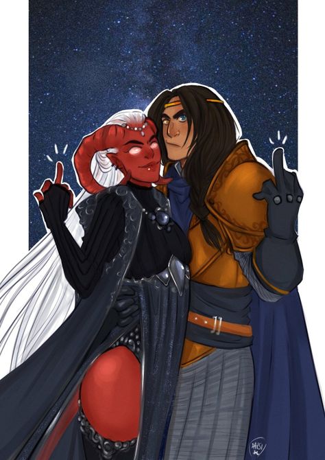 Zarra and Kashaw Vesh are amazing Kashaw Vesh, Nerd Herd, Dnd Stuff, Critical Role Fan Art, Vox Machina, Ex Machina, Fantasy Rpg, Critical Role, Voice Actor