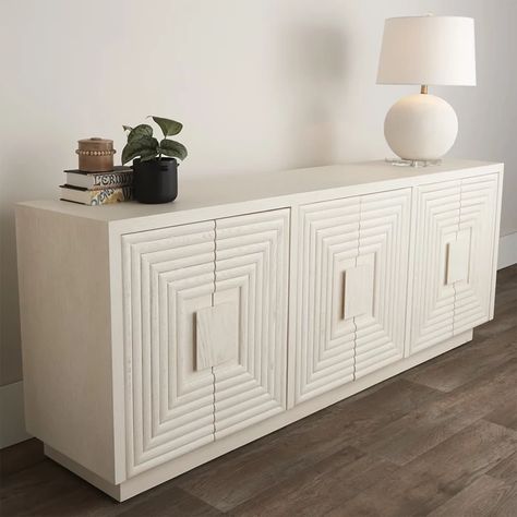 Pacific Chic - Shades of Light Credenza Decor, White Credenza, Sideboard Modern, Wood Credenza, Dining Room Buffet, White Sideboard, Shades Of Light, Sideboard Designs, Living Room Tv Stand