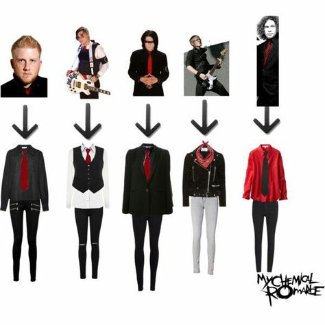 MCR outfit !!! Mcr Outfits, Danger Days, Jen Jen, Band Outfits, Black Parade, Casual Cosplay, Emo Outfits, Emo Fashion, Emo Scene