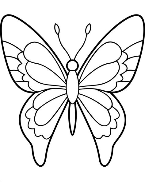 Butterfly coloring page Make your world more colorful with printable coloring pages from Crayola. Our free coloring pages for adults and kids, range from Star Wars to Mickey Mouse. Coloring Pages Cute Simple, Colouring Pages Butterfly, Butterfly Colouring Pages, Butterfly Drawing For Kids, Butterflies Outline, Butterfly Coloring Pages Free Printable, Butterfly Drawing Outline, Free Coloring Pages For Adults, Spring Coloring Sheets