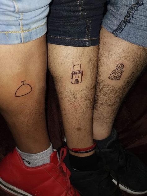 Matching Cousin Tattoos, Siblings Tattoo For 3, Matching Tattoos For Siblings, Pair Tattoos, Group Tattoos, Matching Bff Tattoos, Cousin Tattoos, Maching Tattoos, Cute Matching Tattoos