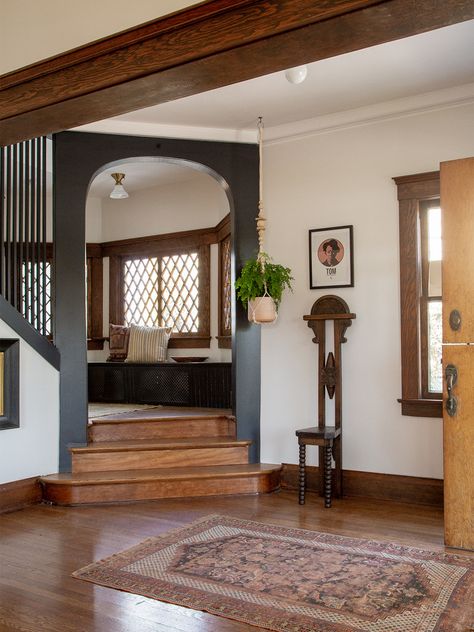 Why Our $250K House Restoration Budget Nearly Doubled by the End Interior Simple, House Restoration, Decor Studio, Craftsman Home, Craftsmen Homes, Entry Way, Craftsman House, A Living Room, House Inspo