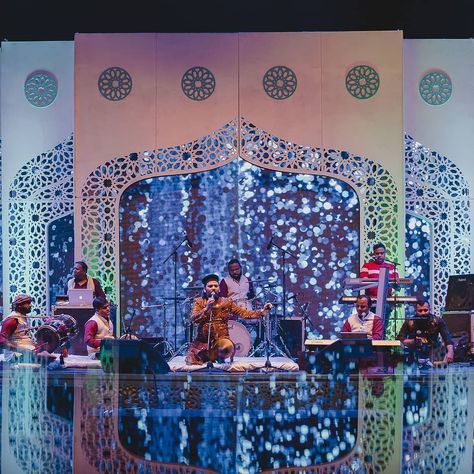 Ghazal Night Decoration, Sufi Stage Decor, Sufi Night Decor Ideas, Sufi Night Wedding Decor, Qawwali Night Decor, Sufi Theme Decor, Qawali Night Decor, Sufi Night Decor, Sufi Decor