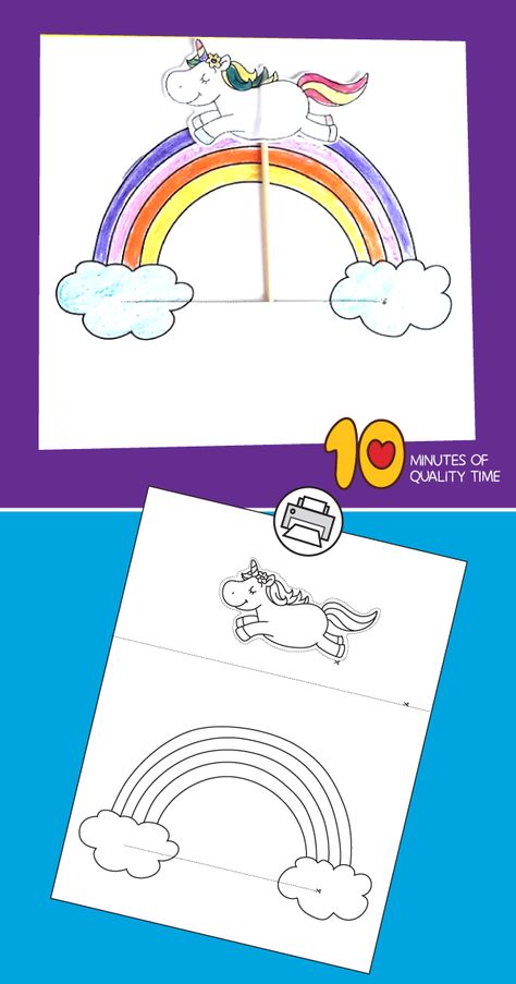 Rocking Unicorn, Unicorn Crafts For Kids, Octopus Coloring Page, Whale Coloring Pages, Unicorn Craft, Unicorn And Rainbow, Unicorn Crafts, Enrichment Activities, Easy Arts And Crafts