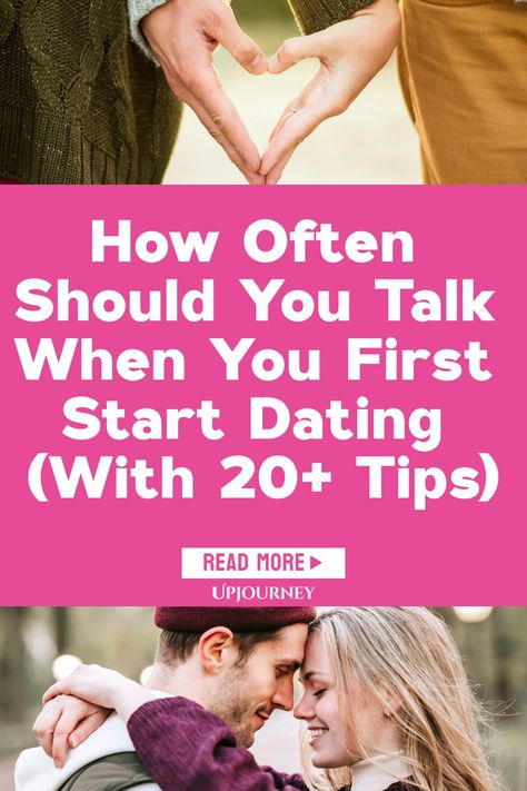 Find answers to the age-old question of how often should you talk when you first start dating with this comprehensive guide featuring over 20 helpful tips. Establishing communication patterns early on is vital for any new relationship – discover practical advice to navigate this crucial phase successfully. Whether you're wondering about texting etiquette or frequency of calls, these insights are designed to support your budding romance and foster healthy communication habits. Healthy Dating Relationships Tips, Early Dating Advice, Talking Phase, Dating Texts, Early Dating, Texting Etiquette, Rekindle Romance, New Relationship, Dating Tips For Men