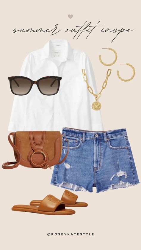 Classic Style Outfits, Summer Outfit Ideas, Mode Inspo, Summer Fashion Outfits, Casual Summer Outfits, Looks Vintage, Spring Summer Outfits, Outfits Casuales, Holiday Outfits