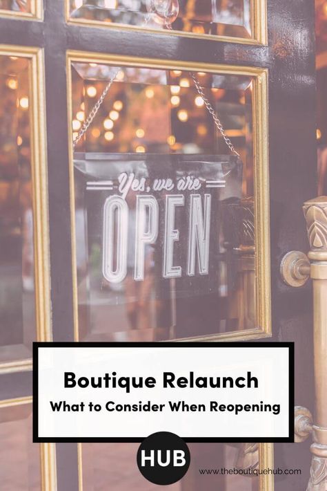 Are you chomping at the bit to have your boutique relaunch and reopen your business? Check out our tips to consider to have the most successful reopening! Retail Business Ideas, Environmental Cleaning, Cool Retail, Boutique Hub, Back To Business, Boutique Business, Employee Handbook, Retail Boutique, Small Boutiques