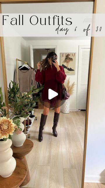 STEPHANIE NARDELLA | CT + NYC Content Creator on Instagram: "give me all the chunky sweaters🍂🤎... comment FALL6 for the outfit details 

#fallfashiontrends #sweaterdress #fallfashioninspo what to wear this fall | styling a lace slip | boot outfits | autumn outfits | fall sweaters" Slip And Sweater Outfit, Fall Boots Outfit, Boot Outfits, Chunky Sweaters, Sweater With Lace, Sweater Outfit, Autumn Outfits, Outfits Fall, Lace Slip