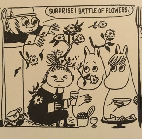 Moomin Comic, Embroider Ideas, Moomin Valley, Tove Jansson, Music Pics, Comic Panels, Beautiful Creatures, Childrens Books, Fairy Tales