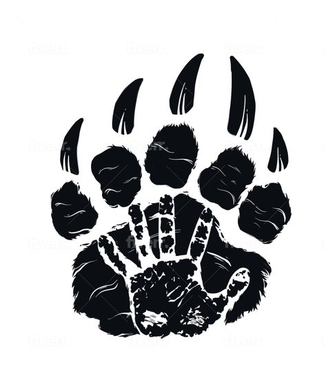 Bear Claw Tattoos For Men, Wolf Claw Tattoo, Bear Paw Drawing, Wolf Paw Tattoos, Bear Claw Tattoo, Bear Paw Tattoos, Welding Hood, Claw Tattoo, Tree Tattoo Forearm