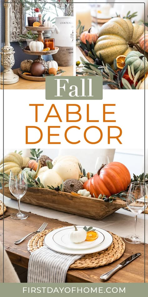 Fall Decor Ideas For Dining Room Table, Hobby Lobby Fall Table Decor, Fall Kitchen Centerpiece Ideas, Dining Room Table Thanksgiving Decor, Thanks Giving Center Piece, Fall Decor Ideas For Table, Fall Decor For Tabletop, Fall Tablescapes Autumn Centerpieces Decorative Trays, Fall Harvest Party Table Decorations