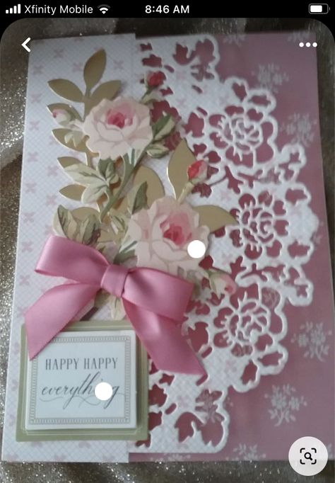 Homemade Birthday Cards, Birthday Cards For Women, Elegant Cards, Embossed Cards, Beautiful Handmade Cards, Fancy Fold Cards, Birthday Cards Diy, Card Tutorials, Special Cards