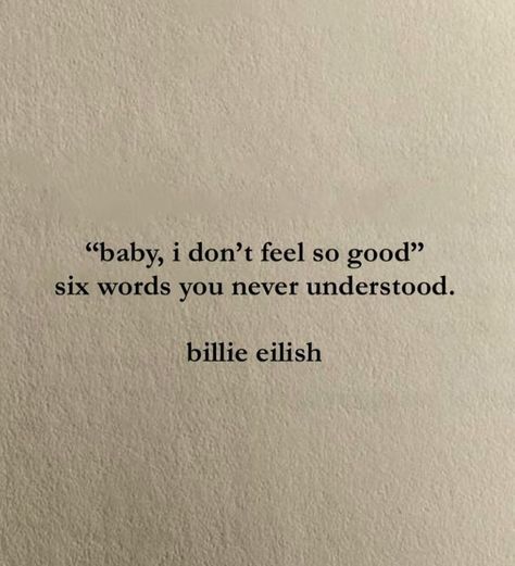 Quotes From Music Lyrics, Billie Eilish Lyric Quotes, Billie Eilish Spotify Aesthetic, Billie Quotes Lyrics, Billie Eilish Words, Best Billie Eilish Lyrics, Singers Quotes Lyrics, Billie Eilish Bio Ideas, Billie Ellish Songs Lyrics