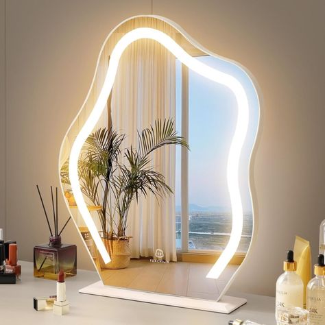 Step up your bedroom game with items from e Bay Emporium! From Hollywood mirrors to jewellery cabinets, we've got you covered. ✨💍 #eBayEmporium #HomeDecor #MakeupStorage #BedroomGoals #OrganisedLiving Vanity Mirror With Lights, Unique Mirror, Color Lights, Hollywood Mirror, Cloud Shape, Desk Mirror, Table Wall, Cloud Lights, Unique Mirrors