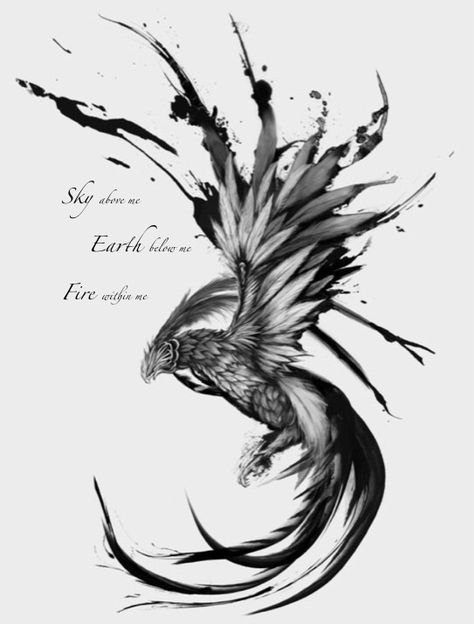 Phoenix tattoo with quote More Pi Tattoo, Tato Phoenix, Phönix Tattoo, Kunst Tattoos, Phoenix Tattoo Design, Calligraphy Tattoo, Star Tattoo Designs, Marvel Tattoos, Tattoo Zeichnungen