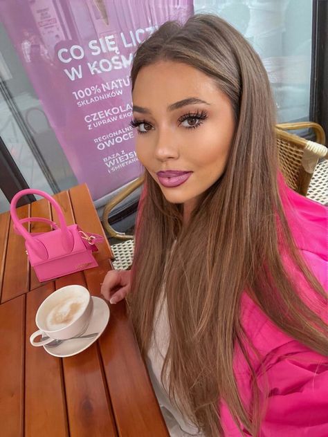 Solid Light Brown Hair Color, Cream Brown Hair, Honey Blonde Hair On Latinas, Lighter Brown Hair Color, Carmel Brown Hair, Brown Skin Blonde Hair, Lighter Brown Hair, Aesthetic Surgeon, Carmel Hair Color