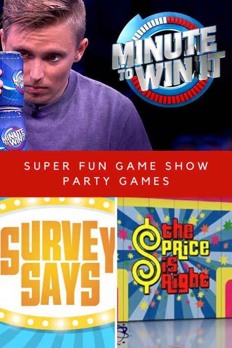 Super Fun Game Show Party Games You Can Recreate At Home - Fun Party Pop Family Game Show Ideas, Game Show Activities, Tv Game Show Party Ideas, Game Show Birthday Party, Game Show Themed Party Ideas, Game Show Birthday Party Ideas, Diy Game Show Games, Game Show Theme Party, Gameshow Party