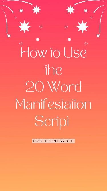 Achieve faster manifestation success by adding vivid details on desires and sensory immersion to this 20 word script. 20 Word Manifestation Script, Manifesting Words, Scripting Manifestation, 20 Word Script, Manifestation Success, Healing Spirituality, Energy Healing Spirituality, Making Waves, Energy Healing