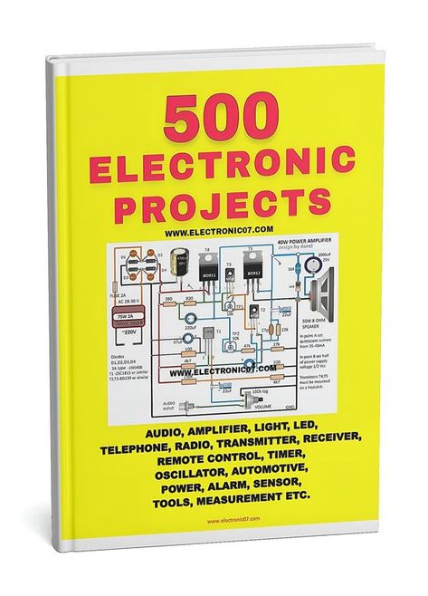 500 Electronic Projects Download PDF Simple Electronic Circuits, Electronics Projects For Beginners, Electrical Troubleshooting, Basic Electronics, Programming Books, Electronic Circuit Board, Machine Learning Projects, Basic Electronic Circuits, Electronic Circuit Design