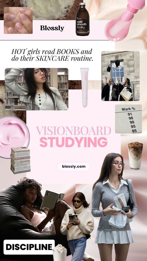 #academicvalidation #academiaaesthetic #studymotivation #studying #studyingaesthetic #glowup #2024 #studymoodboard #visionboard #wallpaper Manifesting Vision Board, Career Vision Board, Academic Motivation, Vision Board Inspiration, Self Confidence Tips, Healthy Lifestyle Motivation, Confidence Tips, Study Motivation Inspiration, Girl Reading