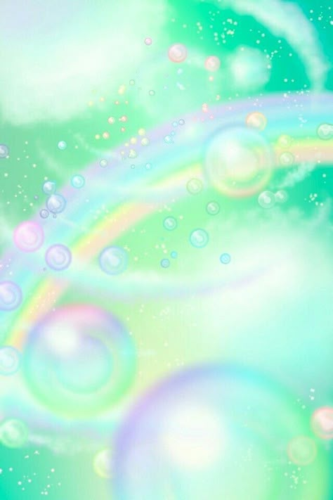 Cleancore Background, 2000s Background, Bubbles Background, Bubble Background, 2000s Wallpaper, Rainbow Bubbles, Bubbles Wallpaper, Magical Rainbow, Frutiger Aero