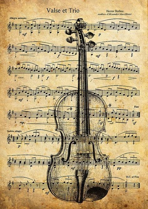 Wallpaper Musik, Stary Papier, Music Notes Drawing, Sheet Music Crafts, Violin Art, Penanda Buku, Sheet Music Art, Etiquette Vintage, Old Sheet Music