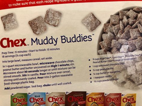 Muddy Buddy Recipe, Peanut Butter Muddy Buddies, Puppy Chow Chex Mix Recipe, Puppy Chow Recipe, Chow Recipe, Muddy Buddies Recipe, Muddy Buddy, Puppy Chow Recipes, Fun Dessert