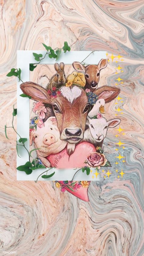 Veterinarian Wallpaper Iphone, Vegan Wallpaper Iphone, Vegan Iphone Wallpaper, Veterinarian Aesthetic Wallpaper Iphone, Vegan Wallpaper Backgrounds, Veterinarian Aesthetic Wallpaper, Vegan Wallpaper, Farm Animal Paintings, Med Vet