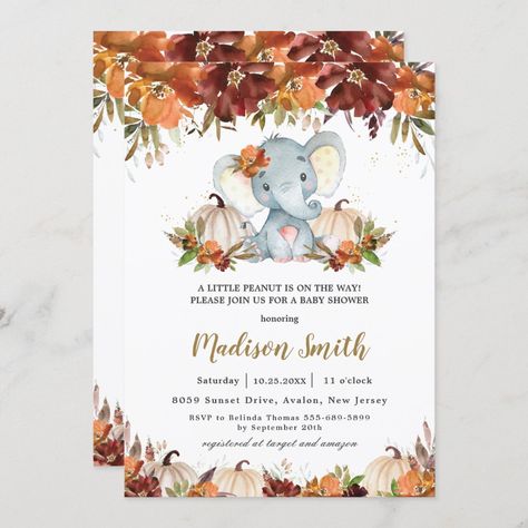 Twin Boy And Girl Baby Shower, Fall Baby Shower Themes, Twins Boy, Safari Baby Shower Invitations, Elephant Baby Shower Theme, Animals Safari, Animal Baby Shower Invitations, Gender Neutral Baby Shower Invitations