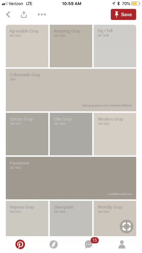 Gray Paint Colors Sherwin Williams, Indoor Paint Colors, Interior Paint Colors For Living Room, Best Gray Paint Color, Boy Bedrooms, Painting 101, Painted Furniture Colors, Airbnb Design, Interior Colors