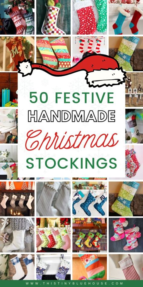 Diy Stockings Pattern, Diy Christmas Stockings, Easy Christmas Stockings, Diy Christmas Stocking, Christmas Stocking Tutorial, Stocking Tutorial, Christmas Stocking Decorations, Decorated Stockings, Christmas Eve Traditions