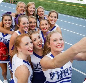 Being a Cheerleader – Team Building - Varsity.com Cheer Bonding Ideas, Cheer Bonding Activities, Cheerleading Team Bonding, Bonding Games, Team Bonding Games, Sports Team Building, Team Building Activities For Adults, Competitive Cheerleading, Cheerleading Tips