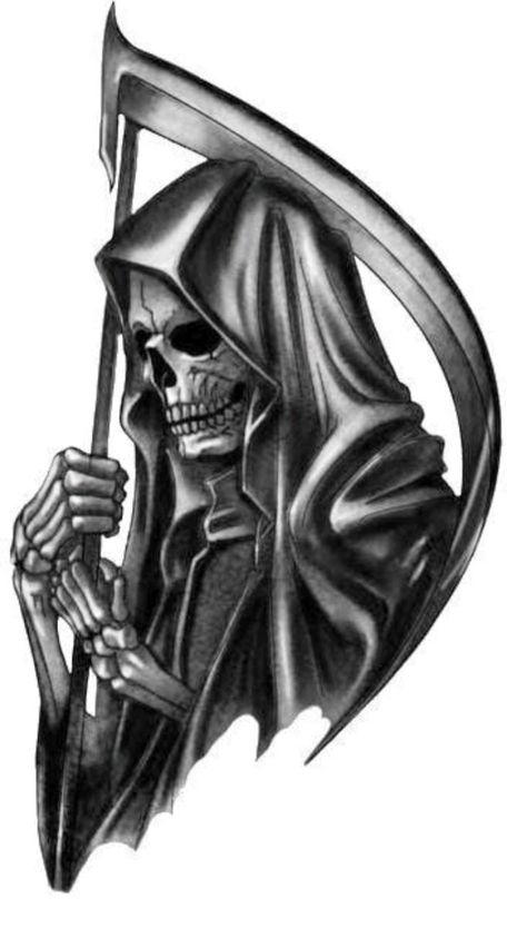 Golden Gates Of Heaven, Female Grim Reaper, Grim Reaper Drawing, Reaper Drawing, Gates Of Heaven, Evil Skull Tattoo, Grim Reaper Tattoo, Reaper Tattoo, Skull Sleeve Tattoos