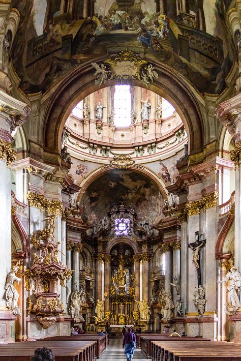 Nave, St. Nicholas Church, Malá Strana, Prague, Bohemia, Czechia Prague Wedding, Baroque Church, St Barbara, St Nicholas Church, Gothic Church, St Anne, Cathedral Church, Saint Nicholas, St Nicholas