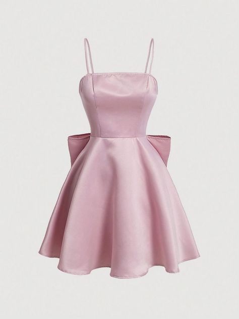 Vestidos Color Pastel, Silk Prom Dress, Dama Dresses, Pink Dress Short, Vestidos Color Rosa, Pink Silk Dress, Pink And White Dress, Light Pink Dress, Prom Dress Inspiration